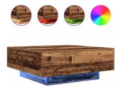 Mesa de Café Madera vieja Azul 80 x 80 x 31 cm