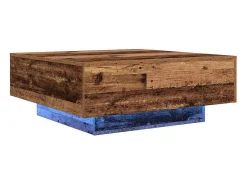 Mesa de Café Madera vieja Azul 80 x 80 x 31 cm