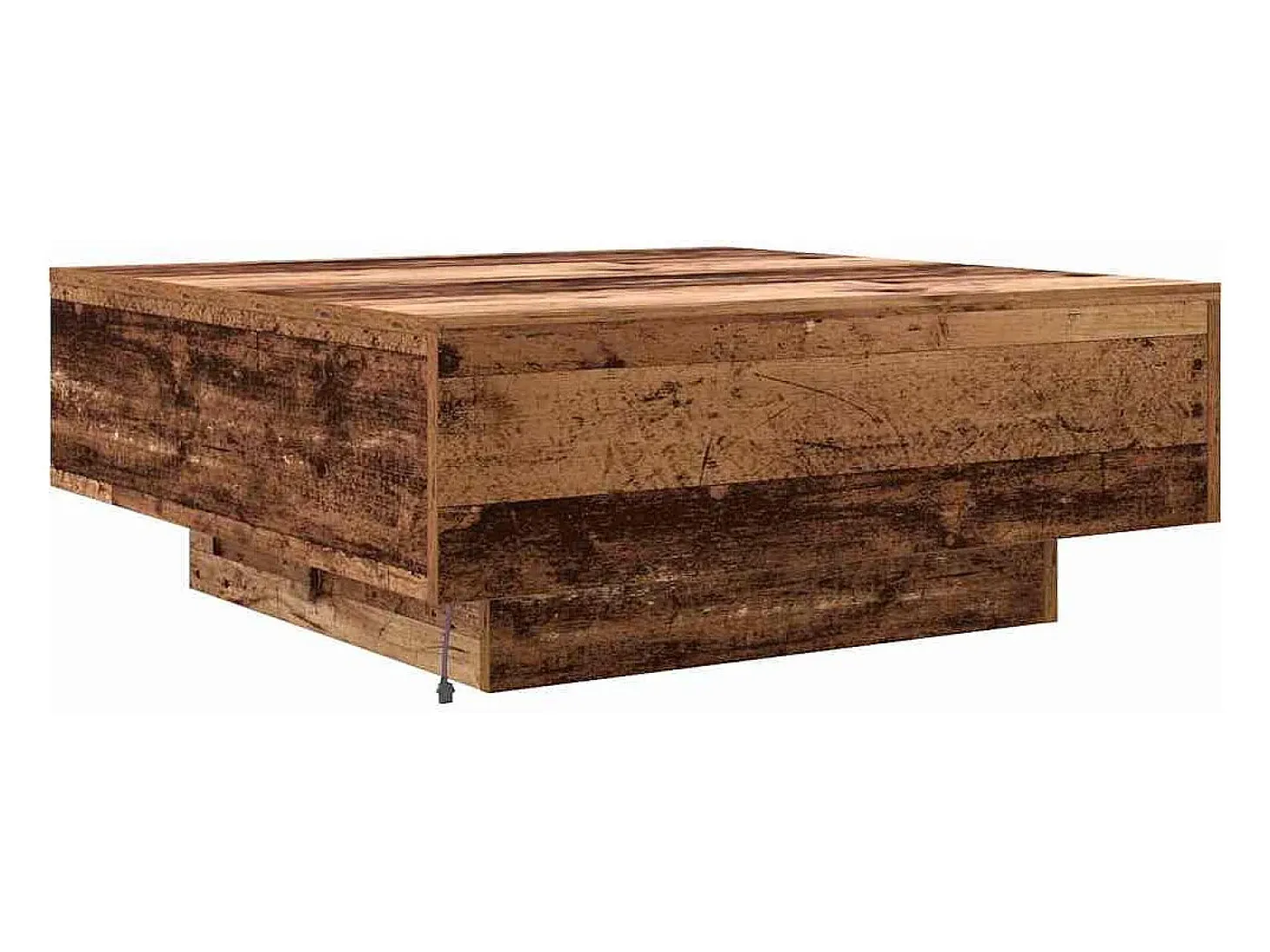 Mesa de Café Madera vieja Azul 80 x 80 x 31 cm