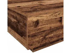 Mesa de Café Madera vieja Azul 80 x 80 x 31 cm