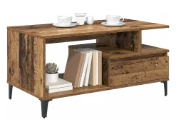 Mesa de Café Madera vieja 90 x 49 x 45 cm Madera contrachapada
