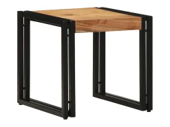 Mesa de Café Marrón 40 x 40 x 38 cm madera maciza de acacia