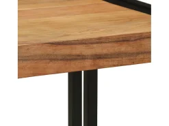 Mesa de Café Marrón 40 x 40 x 38 cm madera maciza de acacia