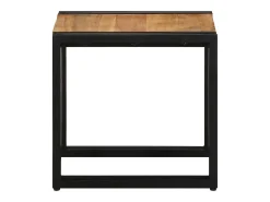 Mesa de Café Marrón 40 x 40 x 38 cm madera maciza de acacia