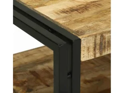 Mesa de Café Marrón 120 x 50 x 38 cm madera maciza de mango