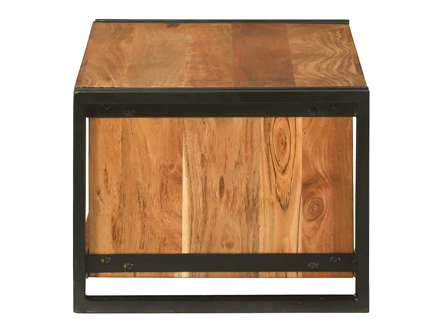 Mesa de Café Marrón 90 x 50 x 38 cm madera maciza de acacia