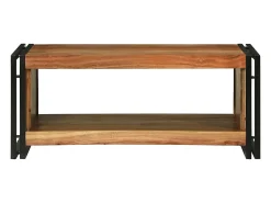 Mesa de Café Marrón 90 x 50 x 38 cm madera maciza de acacia