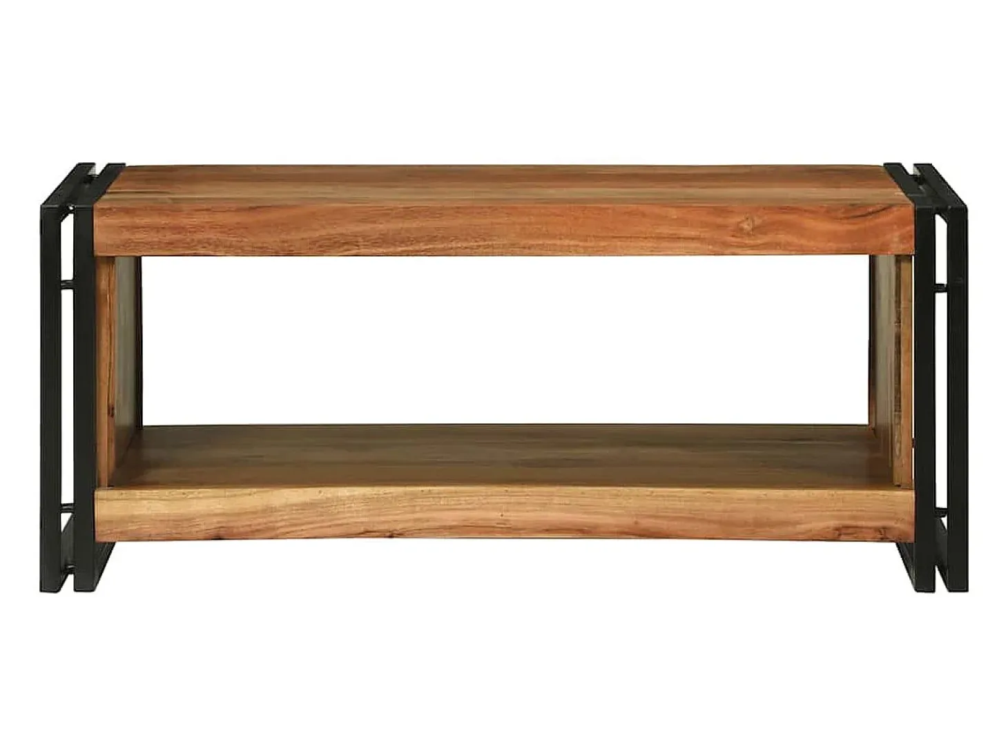 Mesa de Café Marrón 90 x 50 x 38 cm madera maciza de acacia