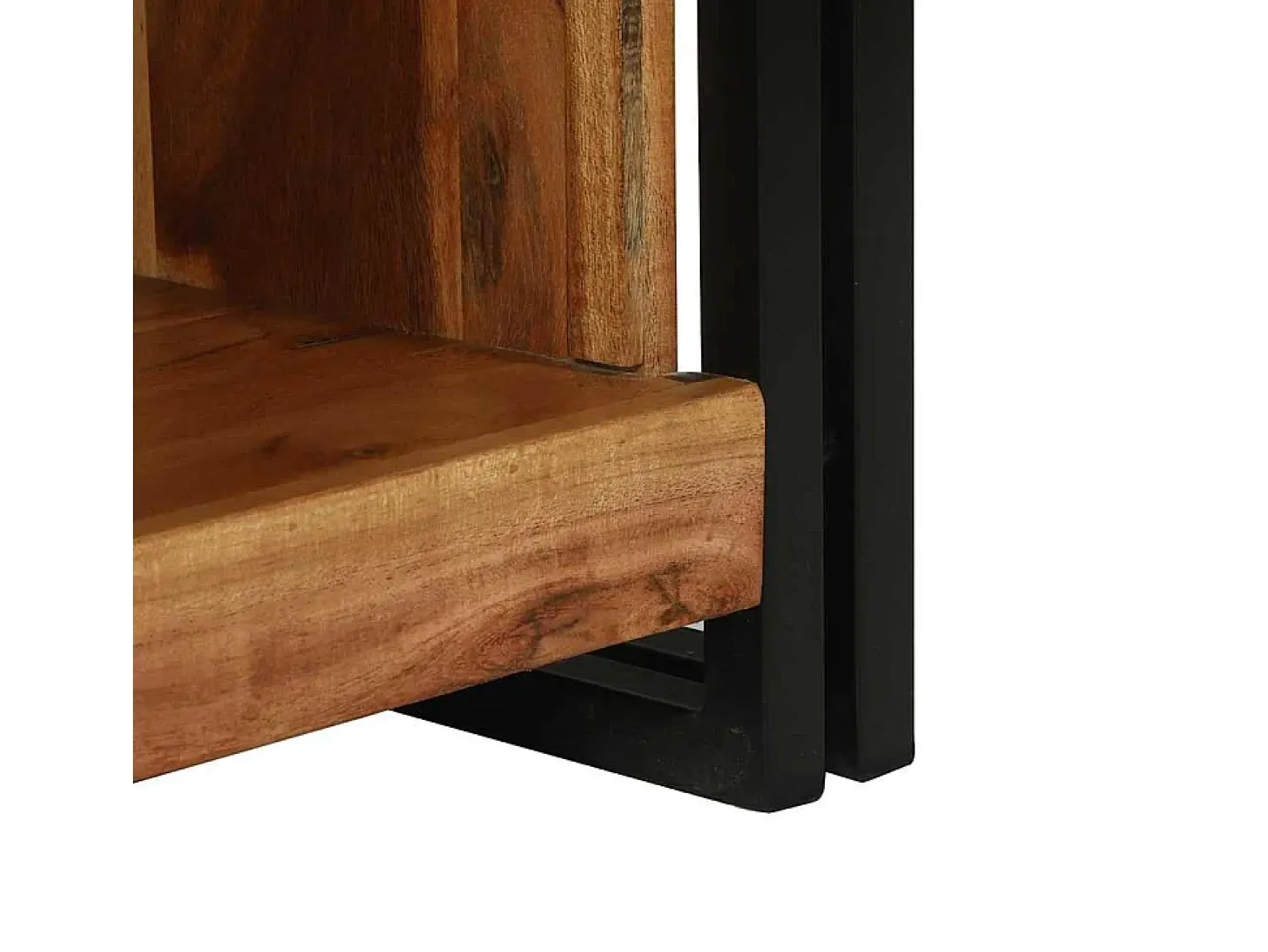 Mesa de Café Marrón 90 x 50 x 38 cm madera maciza de acacia