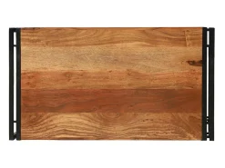 Mesa de Café Marrón 90 x 50 x 38 cm madera maciza de acacia