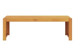 Mesa de Café Marrón 110 x 55 x 35 cm madera maciza de acacia