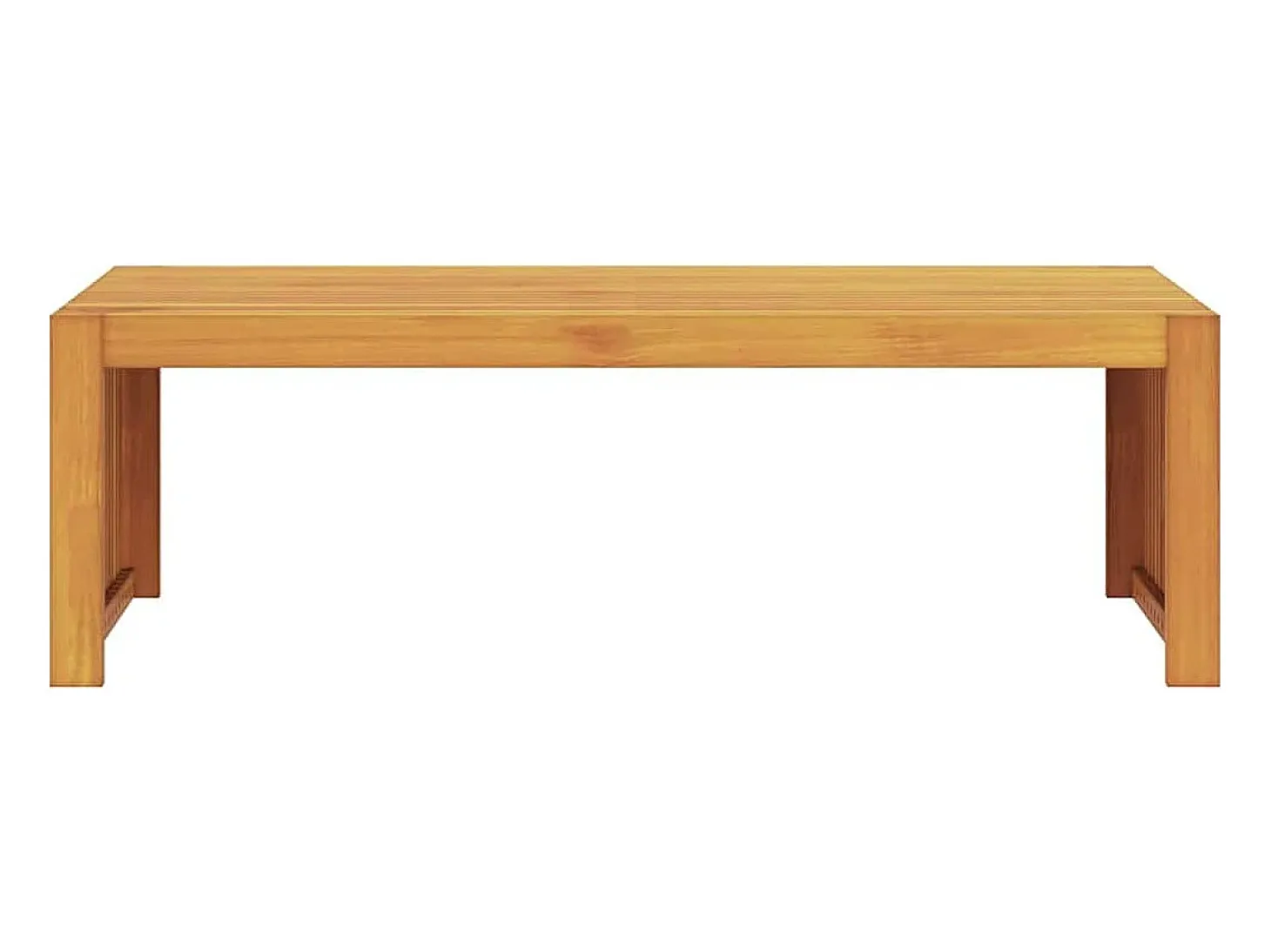 Mesa de Café Marrón 110 x 55 x 35 cm madera maciza de acacia
