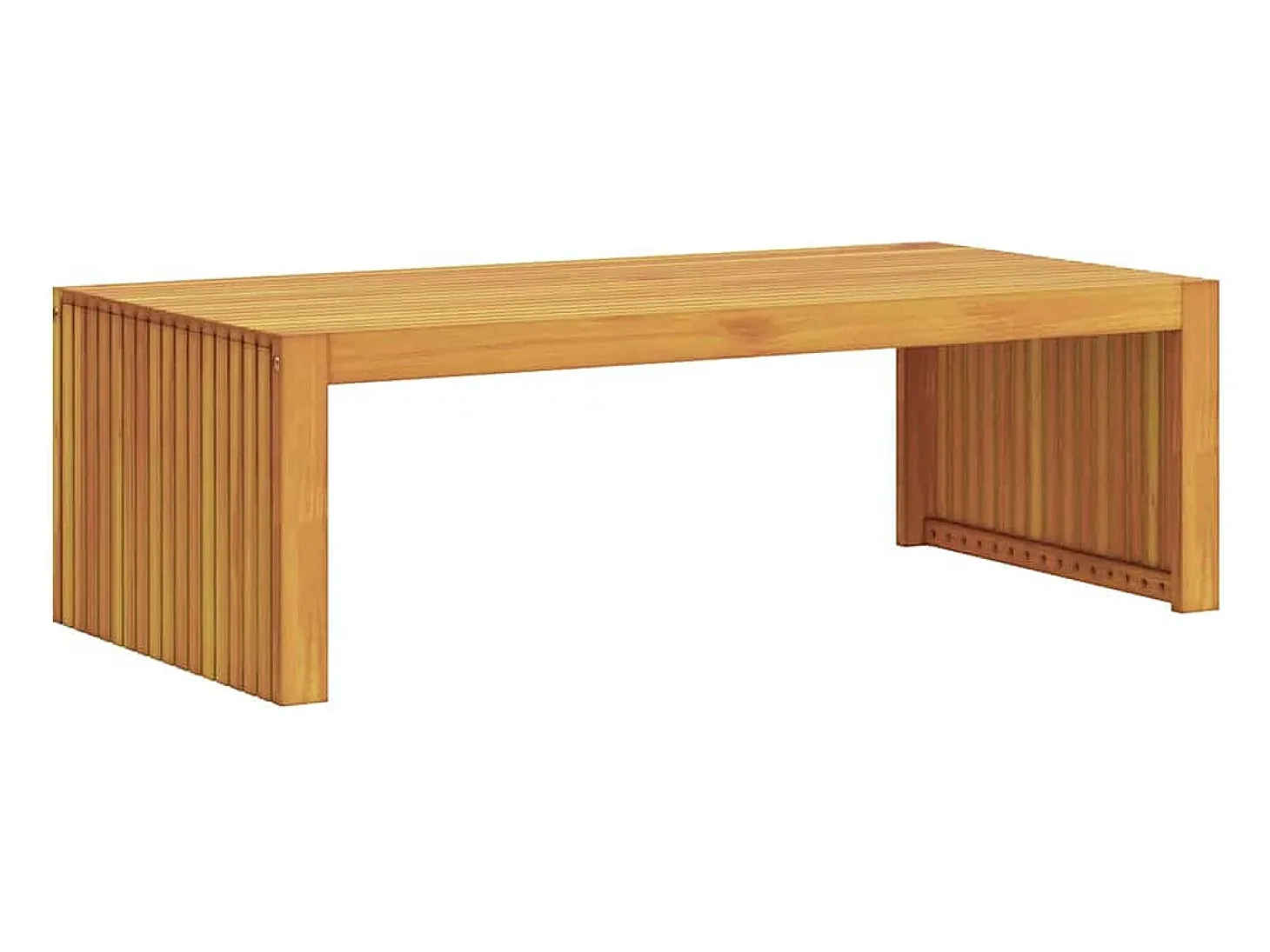 Mesa de Café Marrón 110 x 55 x 35 cm madera maciza de acacia