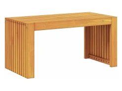 Mesa de Café Marrón 70 x 35 x 35 cm madera maciza de acacia