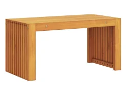 Mesa de Café Marrón 70 x 35 x 35 cm madera maciza de acacia