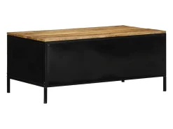 Mesa de Café Marrón 90 x 50 x 40 cm Madera maciza de Mango