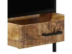 Mesa de Café Marrón 90 x 50 x 40 cm Madera maciza de Mango
