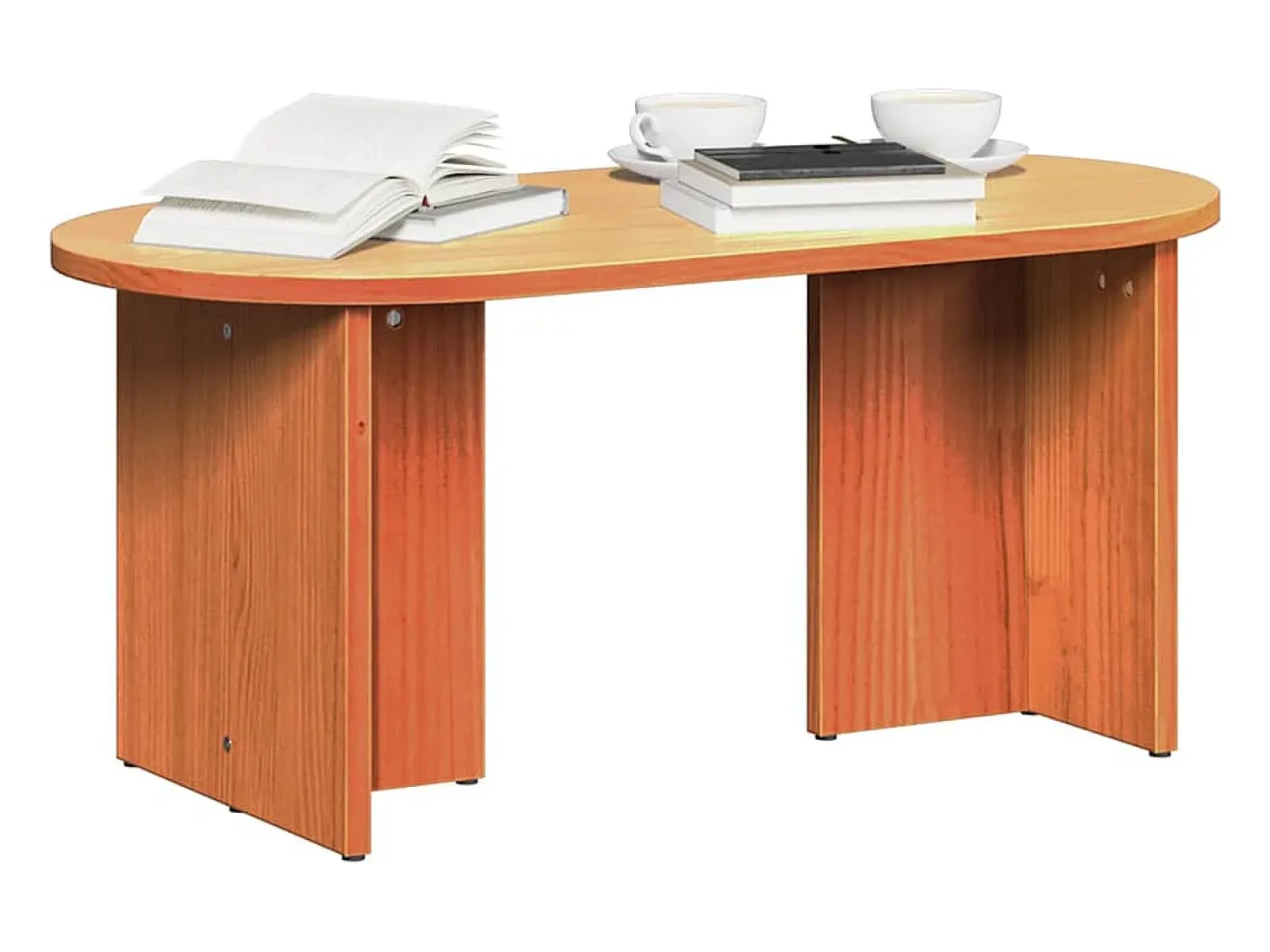 Mesa de Café Marrón cera 80 x 39.5 x 35 cm