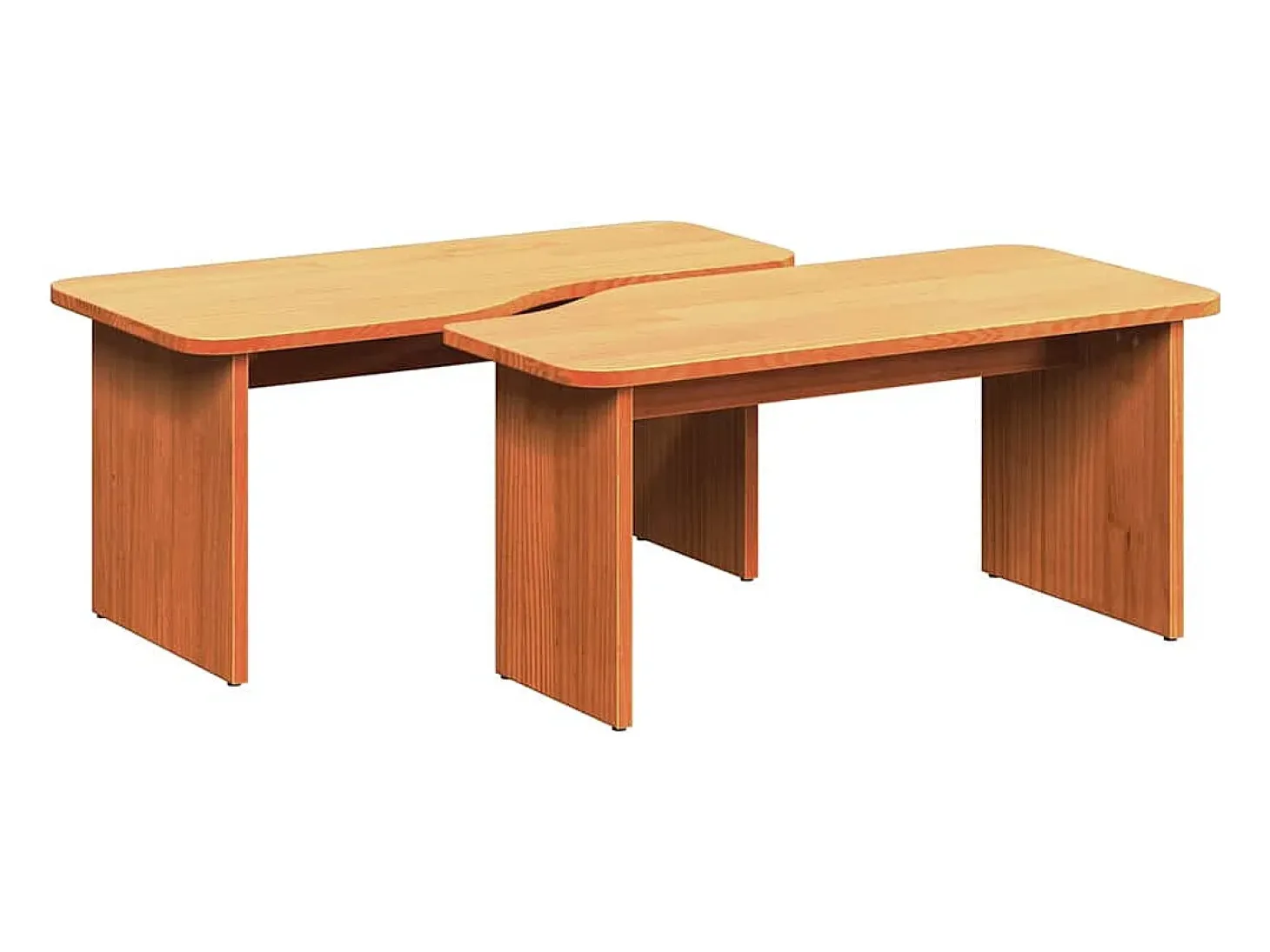 Mesa de Café Marrón cera 100 x 69 x 35.5 cm
