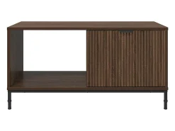 Mesa de Café Marrón roble 90 x 49 x 46 cm Madera contrachapada