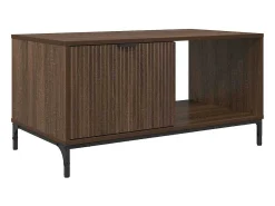 Mesa de Café Marrón roble 90 x 49 x 46 cm Madera contrachapada