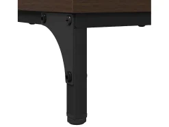 Mesa de Café Marrón roble 90 x 49 x 46 cm Madera contrachapada