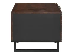 Mesa de Café Marrón y Negro 80 x 50 x 40 cm