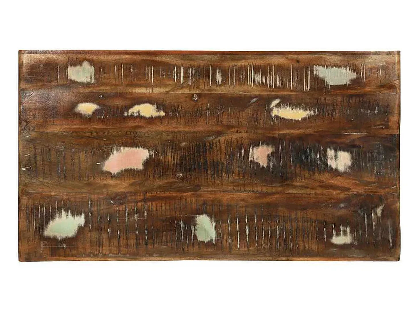 Mesa de Café Multicolor 90 x 50 x 35 cm madera maciza reciclada