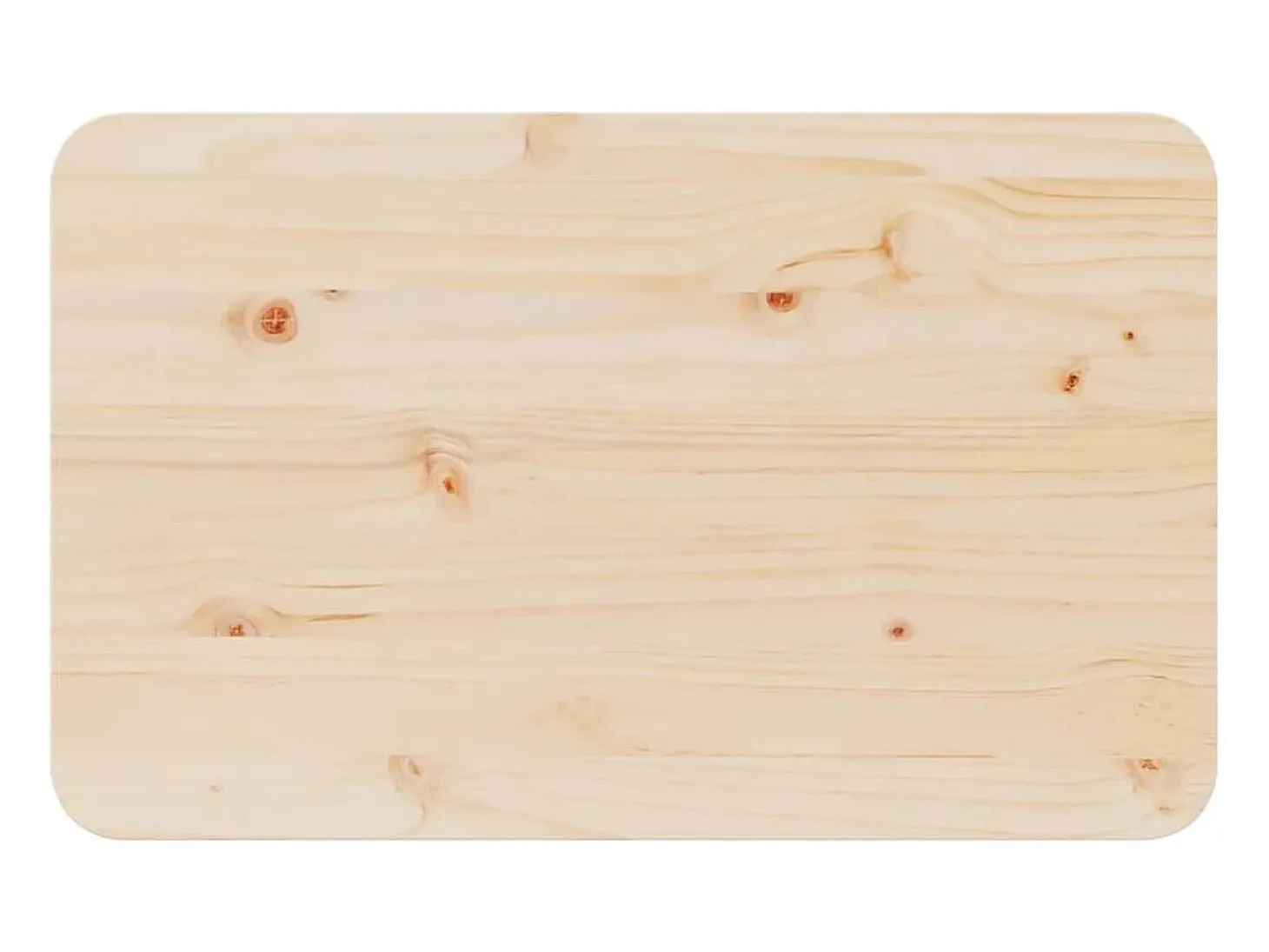 Mesa de Café Natural 80 x 50 x 31 cm Madera maciza de pino