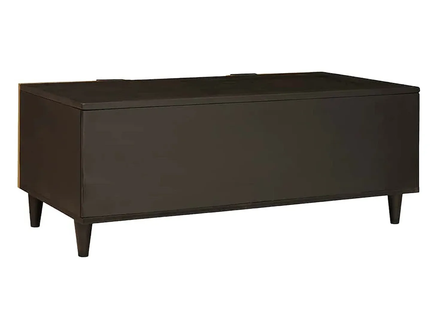 Mesa de Café Negro y dorado 100 x 54 x 40 cm