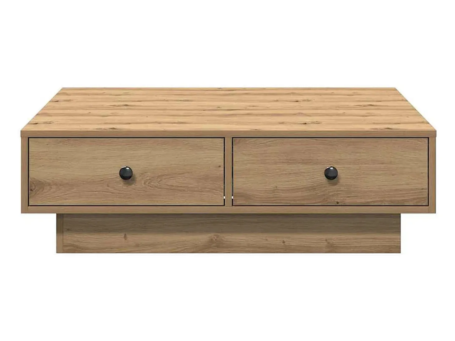 Mesa de Café Roble artisan 90 x 90 x 28 cm Madera contrachapada