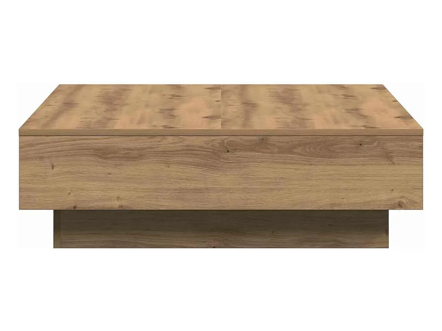 Mesa de Café Roble artisan 90 x 90 x 28 cm Madera contrachapada