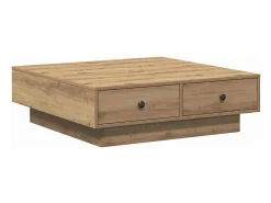 Mesa de Café Roble artisan 90 x 90 x 28 cm Madera contrachapada