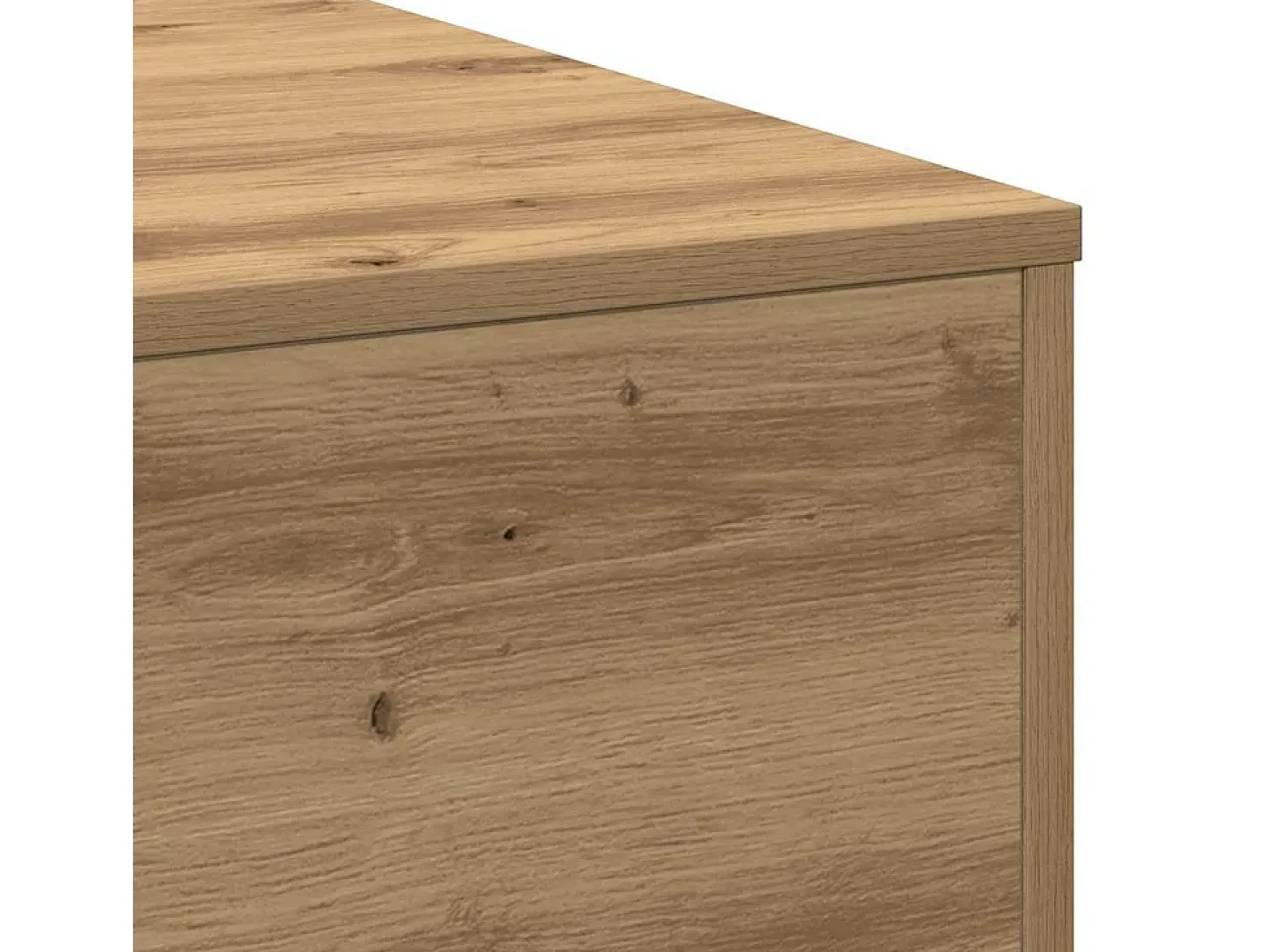 Mesa de Café Roble artisan 80 x 80 x 31 cm Madera contrachapada