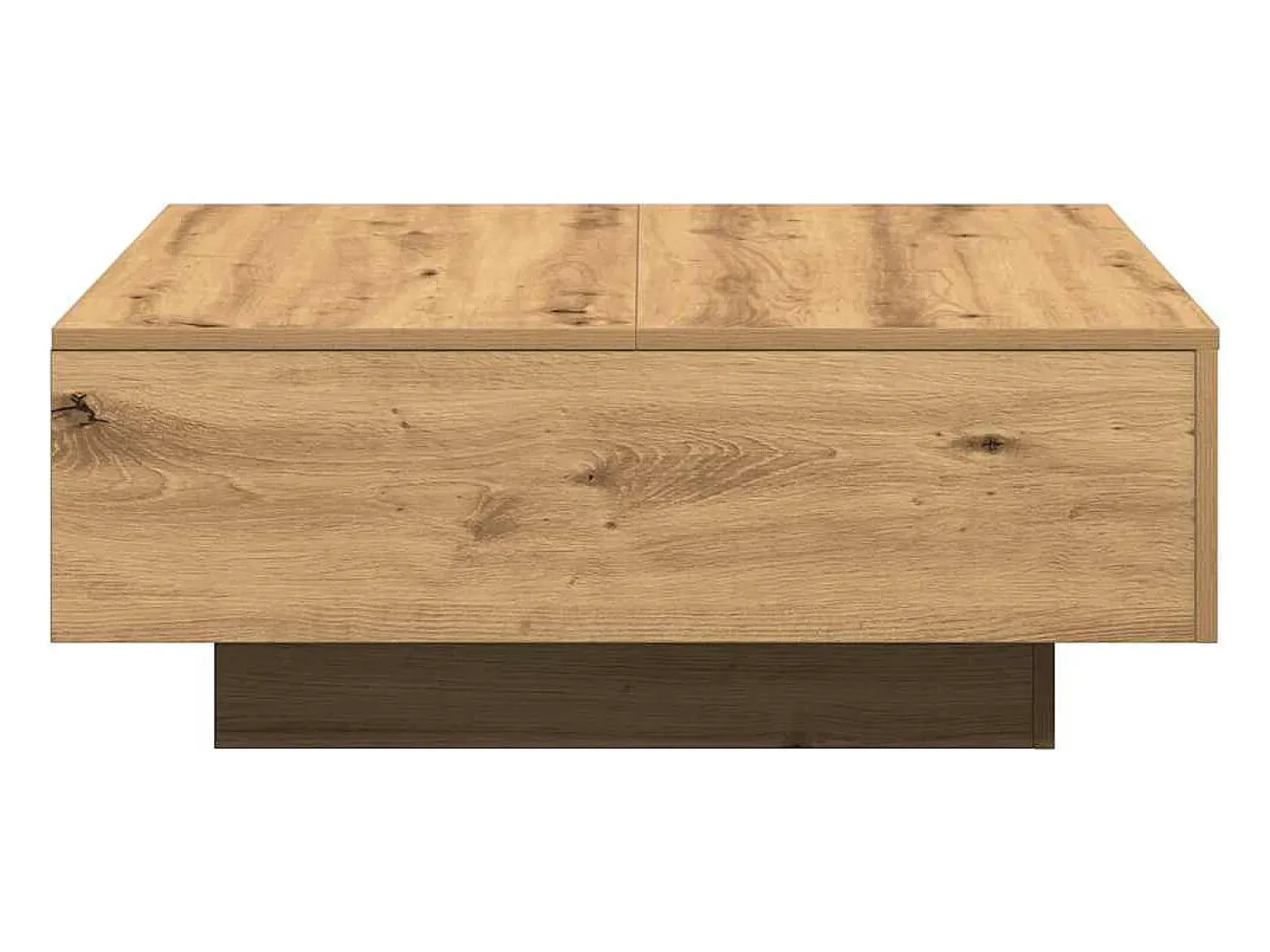 Mesa de Café Roble artisan 80 x 80 x 31 cm Madera contrachapada