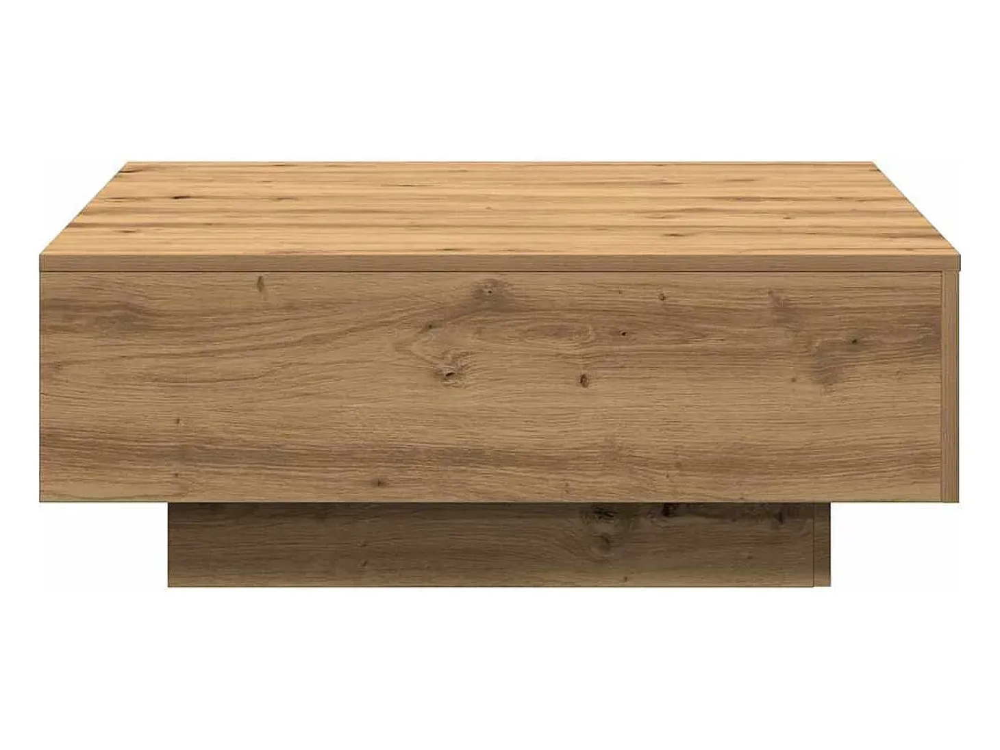 Mesa de Café Roble artisan 80 x 80 x 31 cm Madera contrachapada