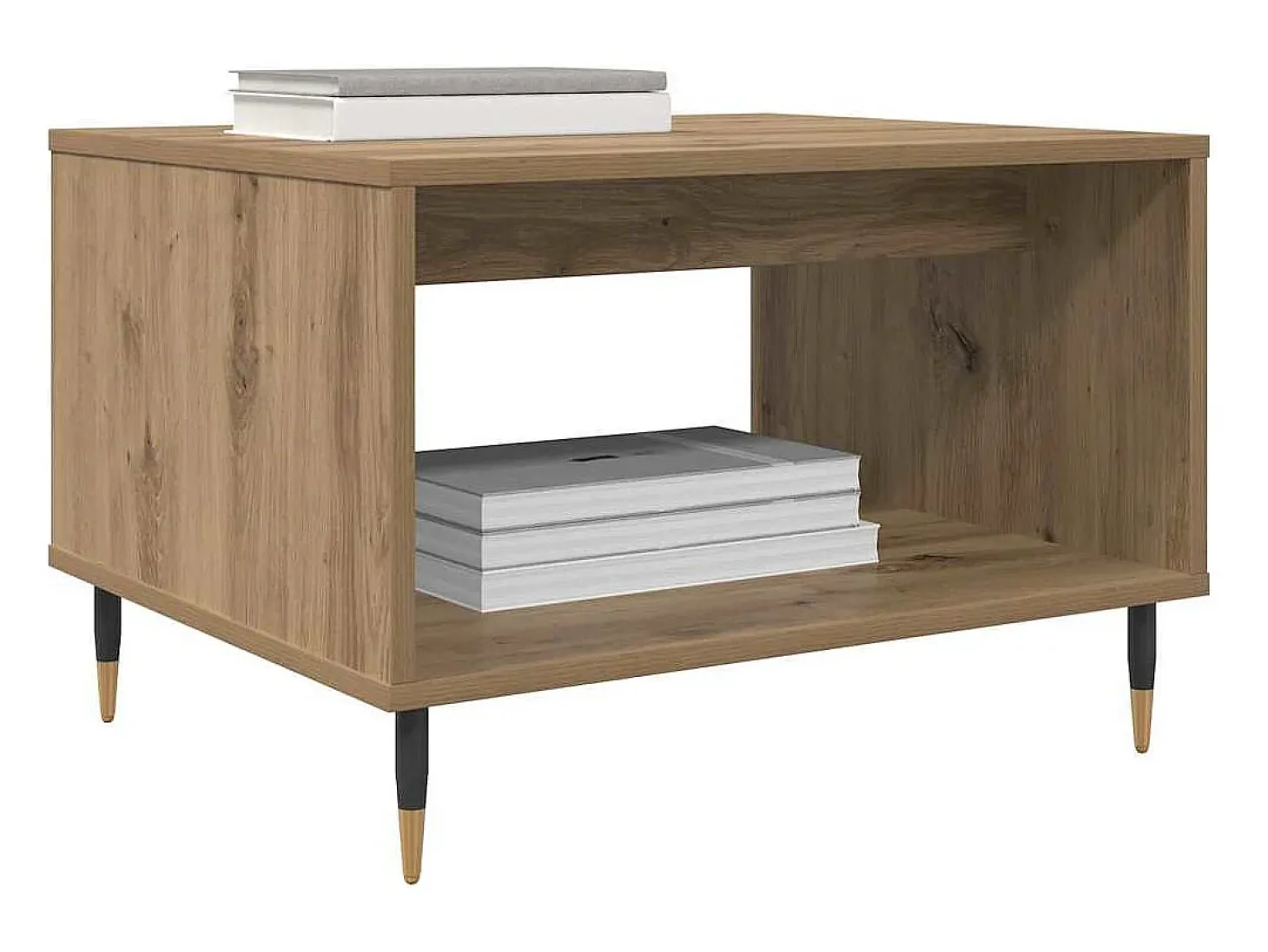 Mesa de Café Roble artisan 60 x 50 x 40 cm Madera contrachapada