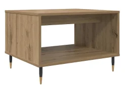 Mesa de Café Roble artisan 60 x 50 x 40 cm Madera contrachapada