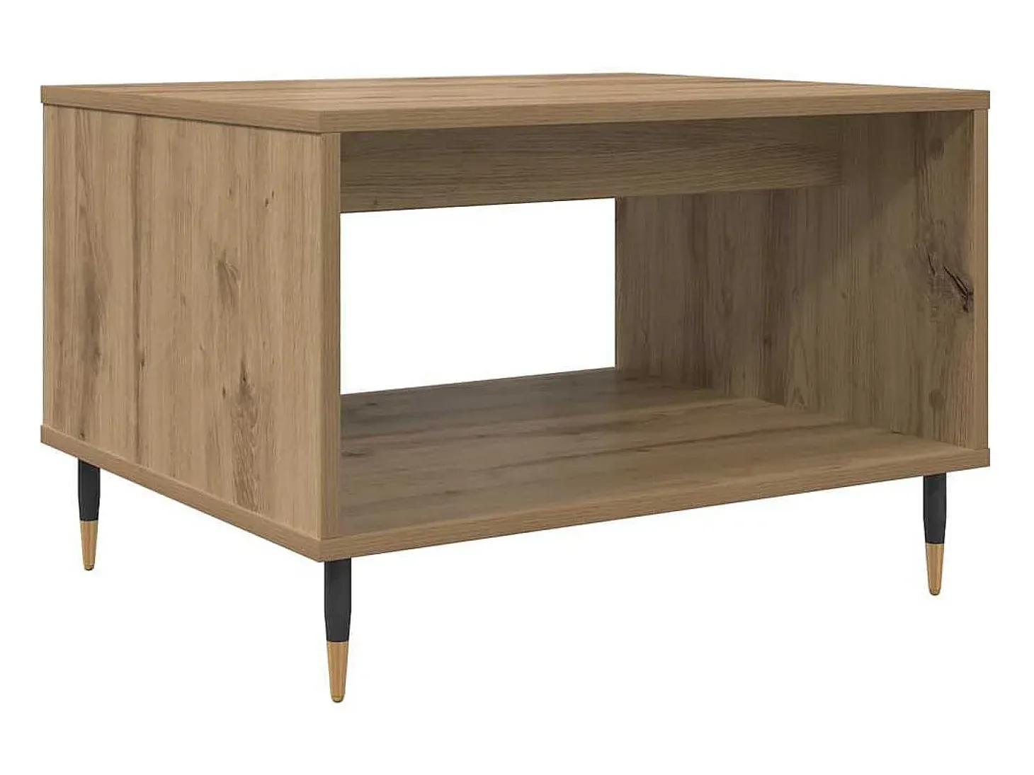 Mesa de Café Roble artisan 60 x 50 x 40 cm Madera contrachapada