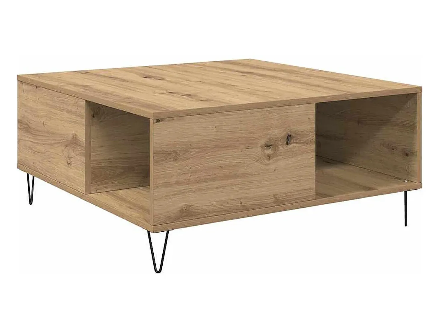 Mesa de Café Roble artisan 80 x 80 x 36.5 cm