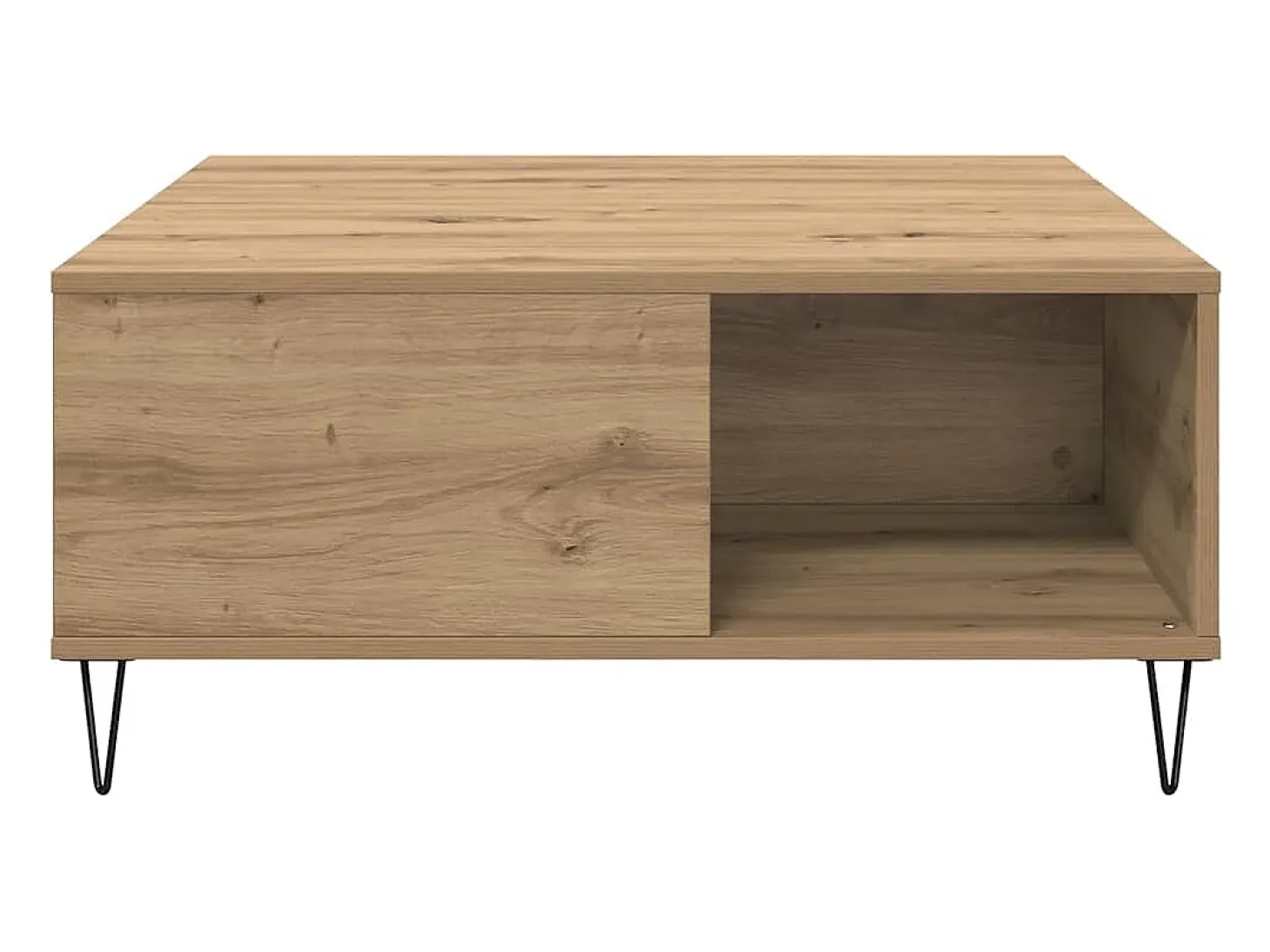 Mesa de Café Roble artisan 80 x 80 x 36.5 cm