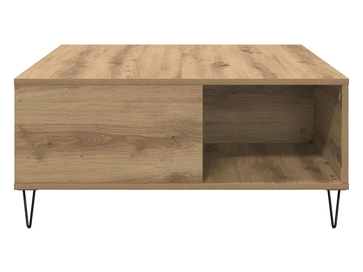 Mesa de Café Roble artisan 80 x 80 x 36.5 cm