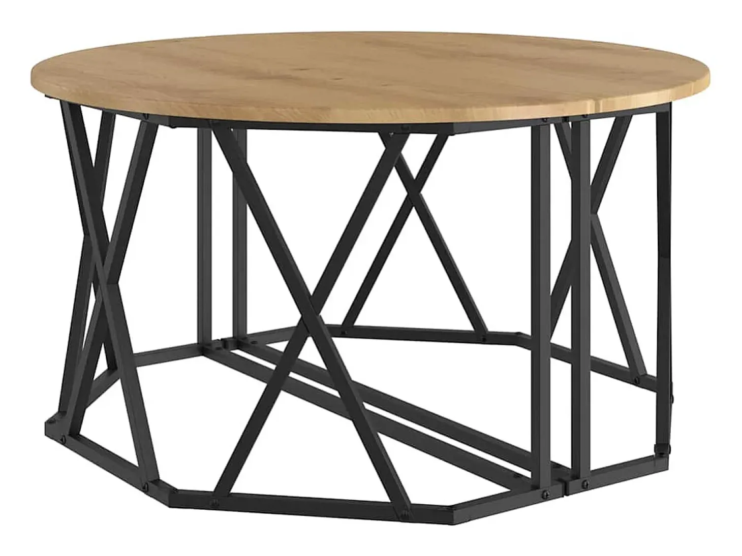 Mesa de Café Roble artisan 80 x 80 x 42 cm