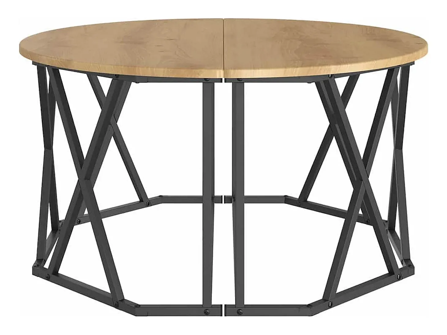 Mesa de Café Roble artisan 80 x 80 x 42 cm