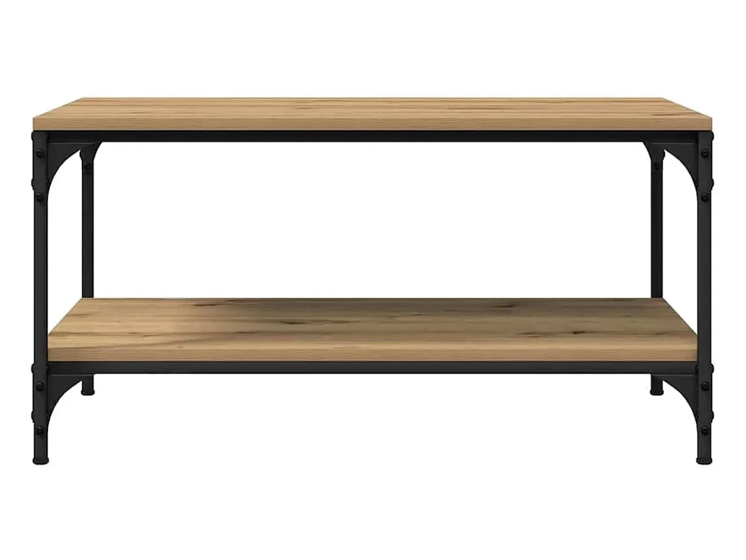 Mesa de Café Roble artisan 80 x 50 x 40 cm Madera contrachapada