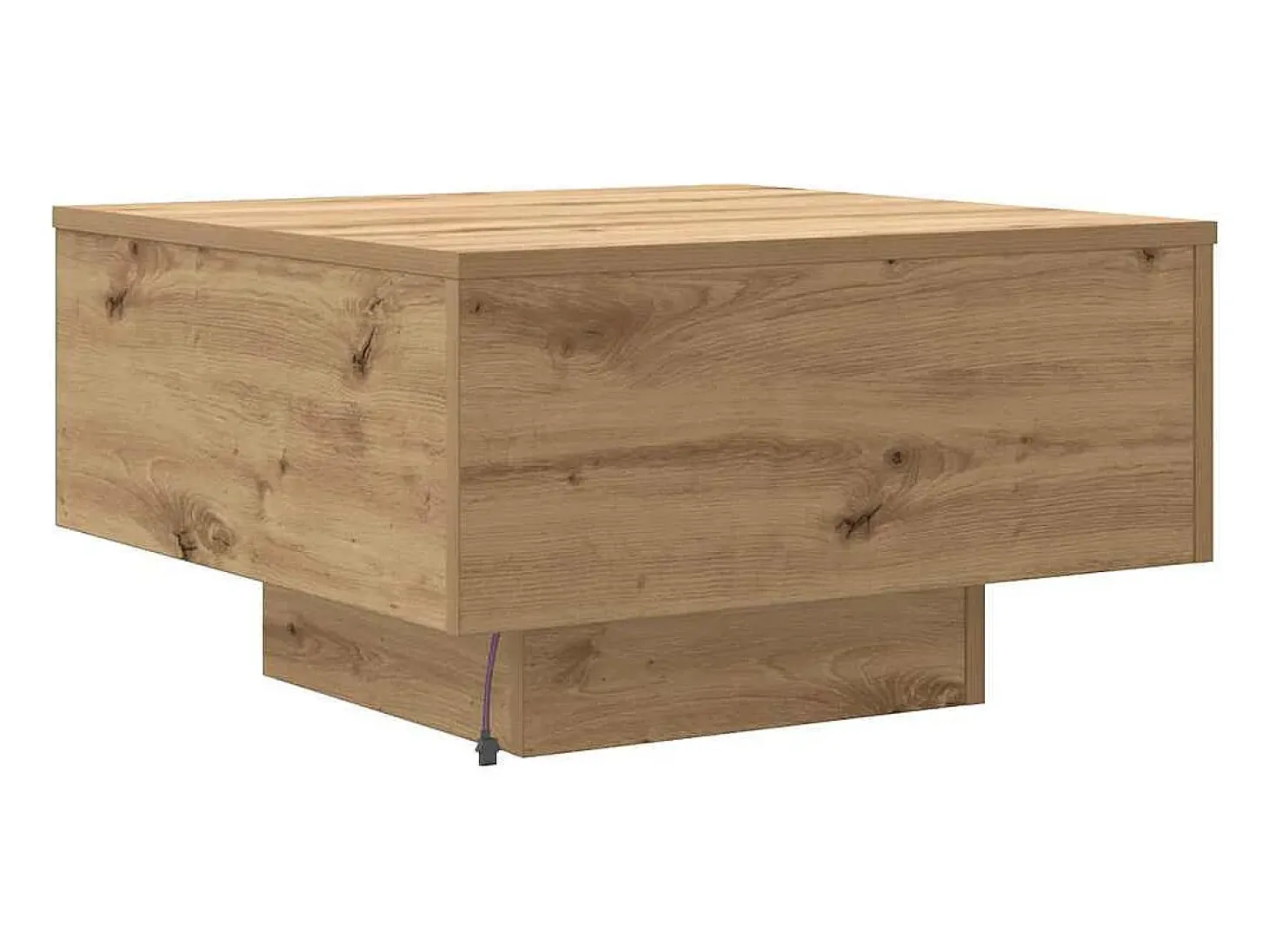 Mesa de Café Roble artisan 55 x 55 x 31 cm Madera contrachapada