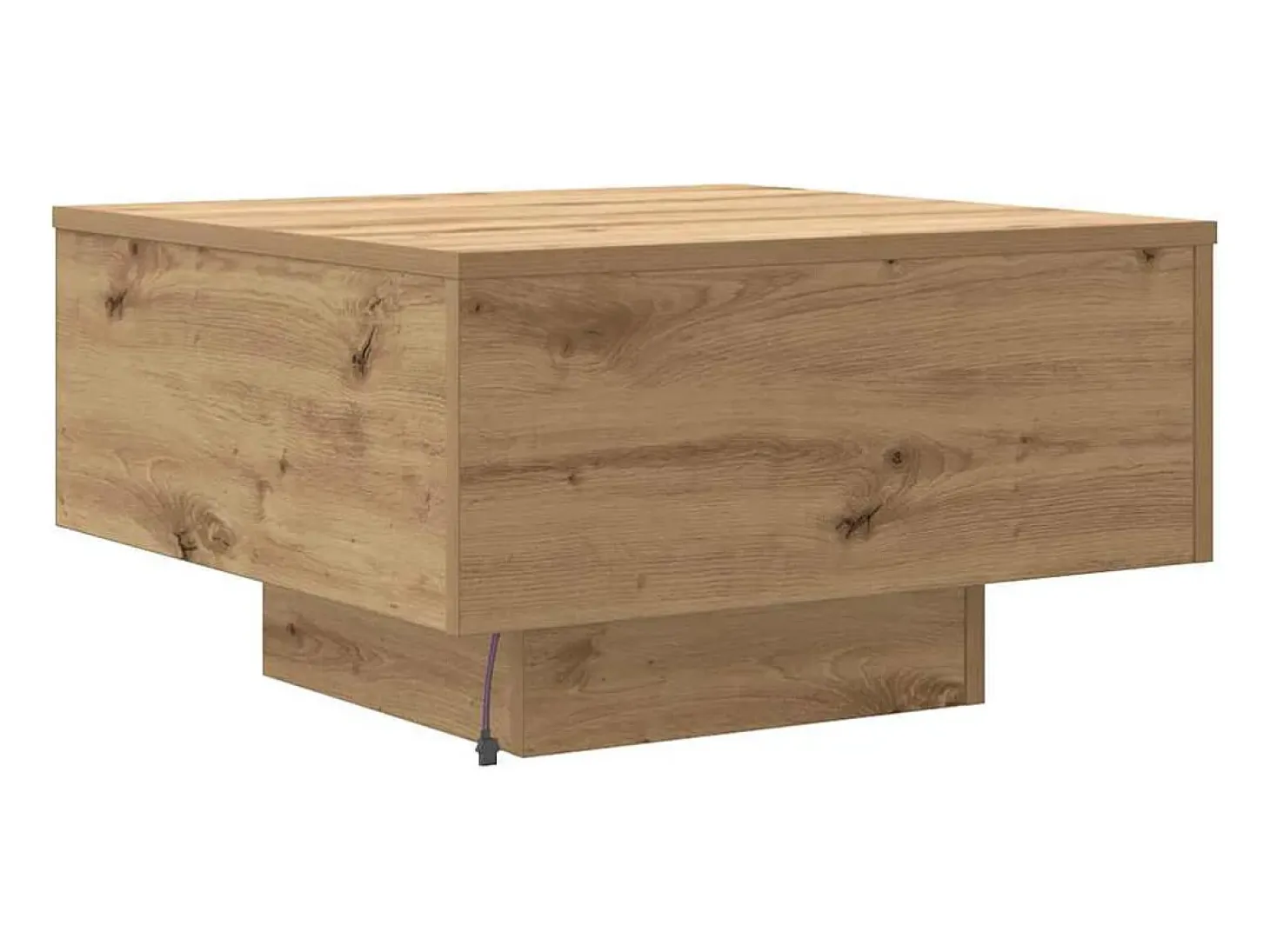 Mesa de Café Roble artisan 55 x 55 x 31 cm Madera contrachapada