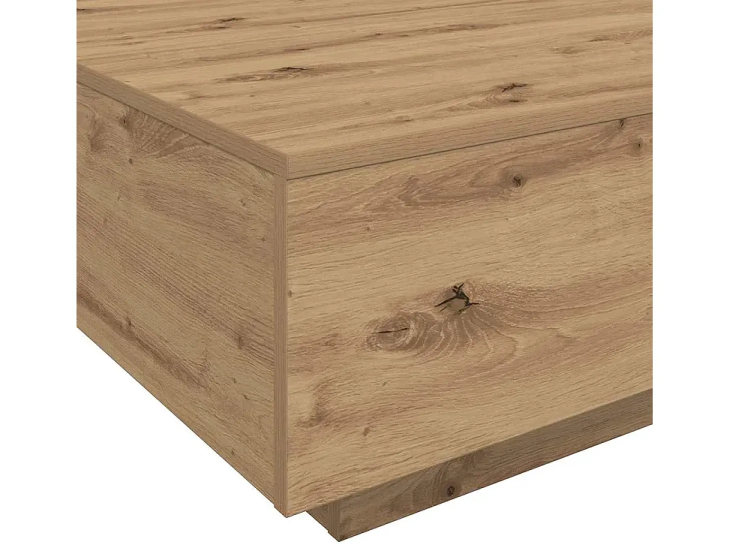 Mesa de Café Roble artisan 55 x 55 x 31 cm Madera contrachapada