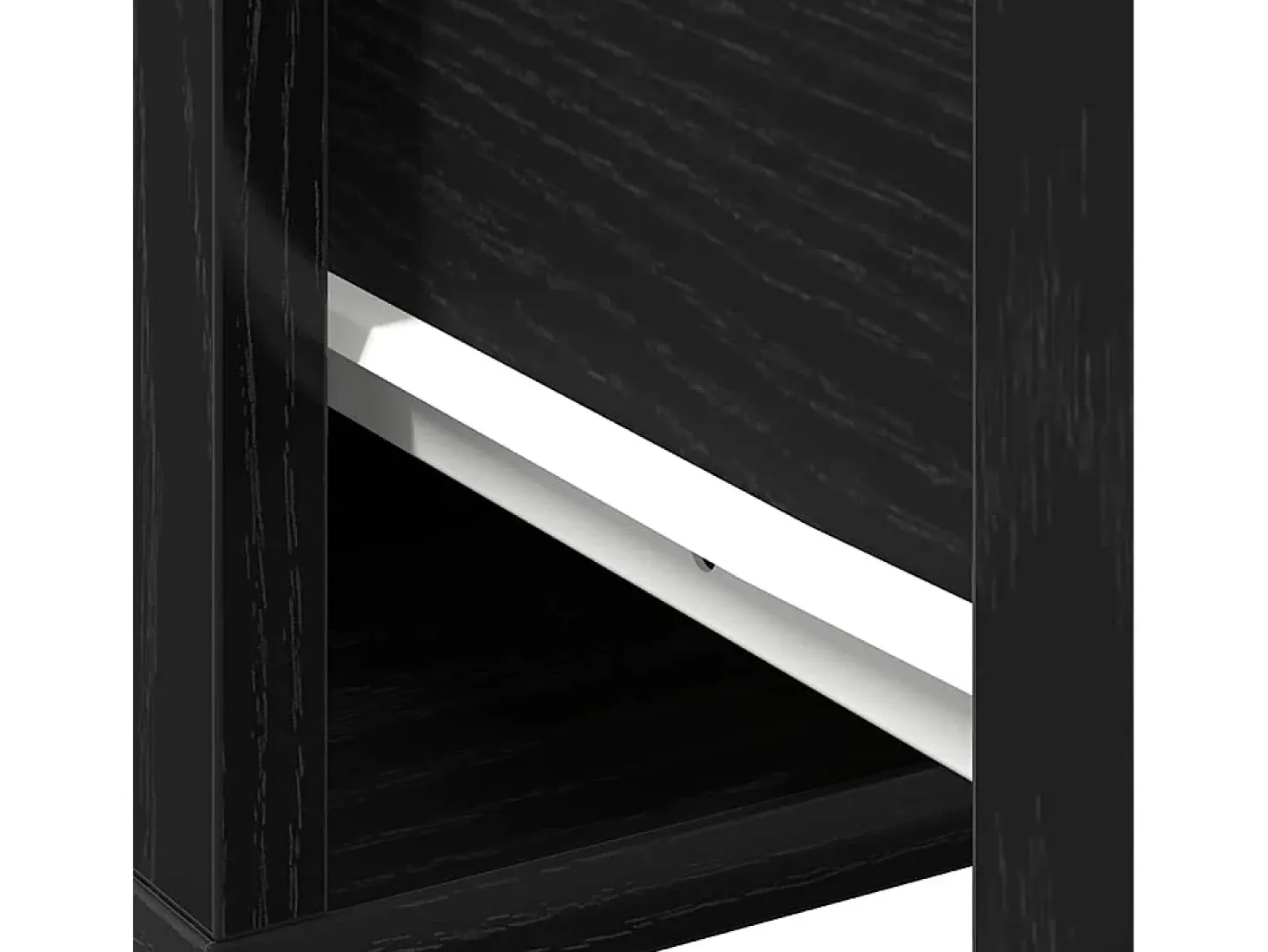 Mesa de Café Roble negro 60 x 60 x 38 cm Madera contrachapada