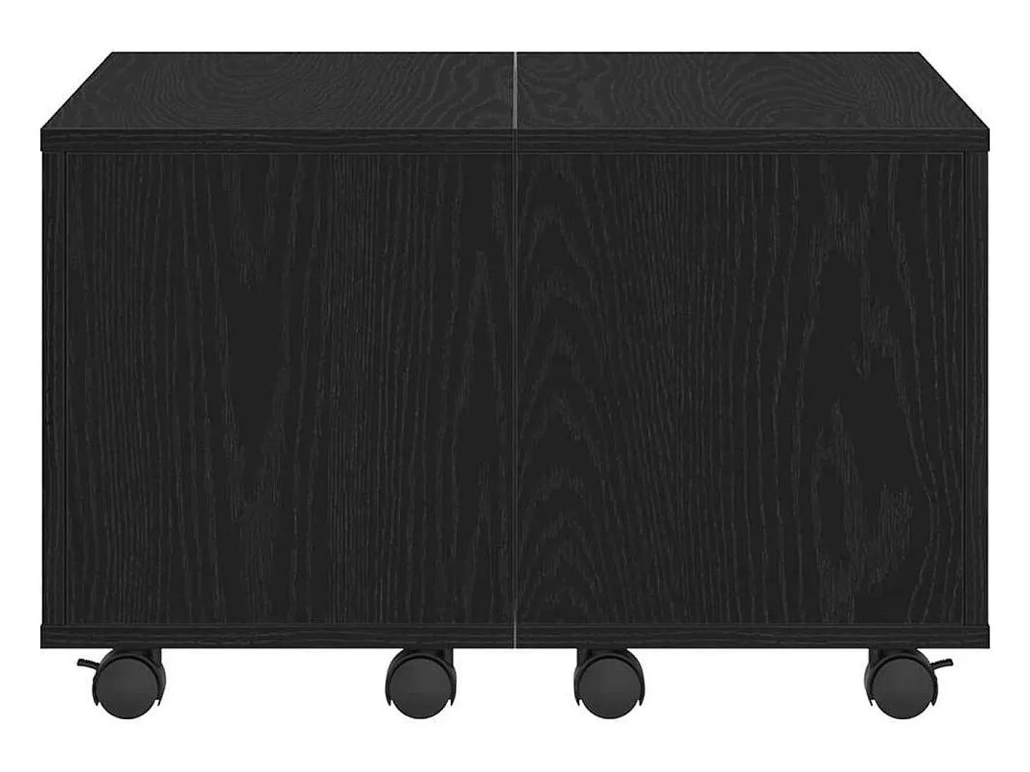 Mesa de Café Roble negro 60 x 60 x 38 cm Madera contrachapada